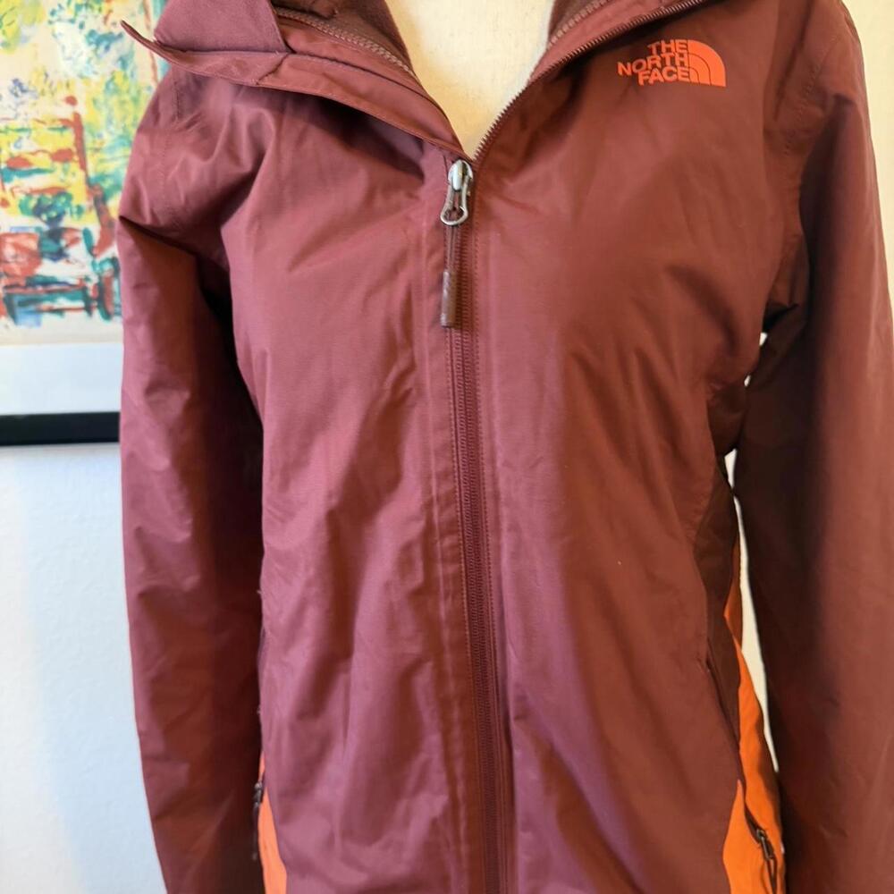 The North Face Women's Burgundy and Brown Jacket